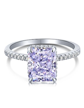 Anillo de compromiso de plata P 925 Yoiko Lili zirconia