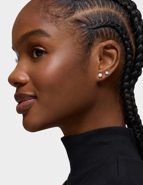 Aretes circulares Tous Essentials Lgd con acabado brillante diamante