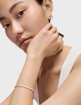 Pulsera Tous de plata p 925 Straight con acabado liso
