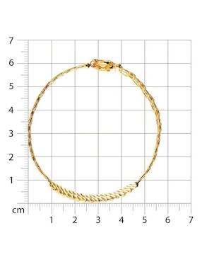 Pulsera Joyerías Bizzarro de oro con zirconia 14 k