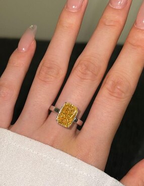 Anillo de compromiso de plata P 925 Yoiko Imperial zirconia