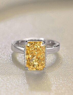 Anillo de compromiso de plata P 925 Yoiko Imperial zirconia