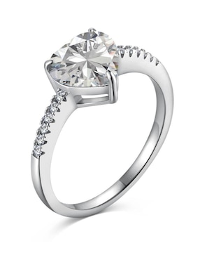 Anillo de compromiso de plata P 925 Yoiko Shhhh zirconia