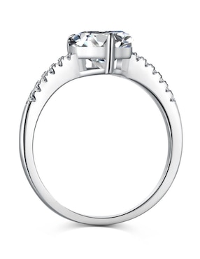 Anillo de compromiso de plata P 925 Yoiko Shhhh zirconia