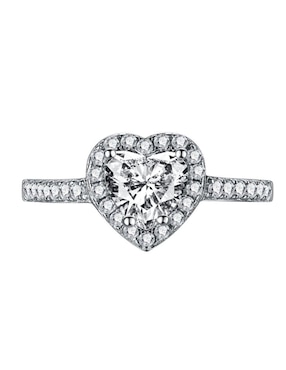 Anillo de compromiso de plata P 925 Yoiko Eterno zirconia