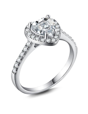 Anillo de compromiso de plata P 925 Yoiko Eterno zirconia