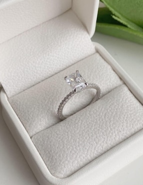 Anillo de compromiso de plata P 925 Yoiko Spiegel zirconia