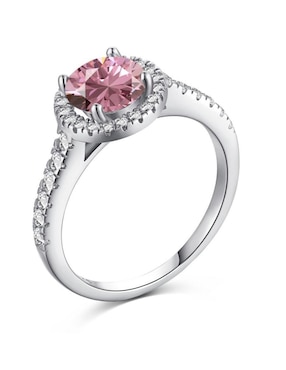 Anillo de compromiso de plata P 925 Yoiko Lunaria zirconia
