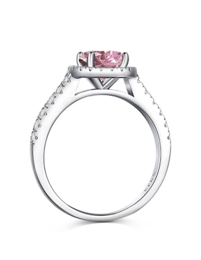 Anillo de compromiso de plata P 925 Yoiko Lunaria zirconia