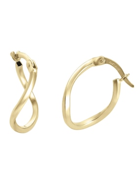 Arracadas Cristal Joyas de oro