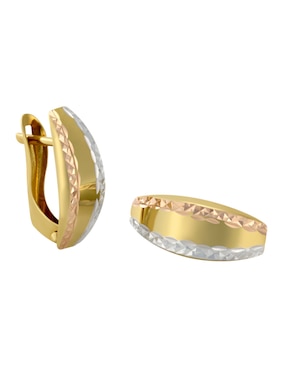 Aretes Cristal Joyas de oro florentino