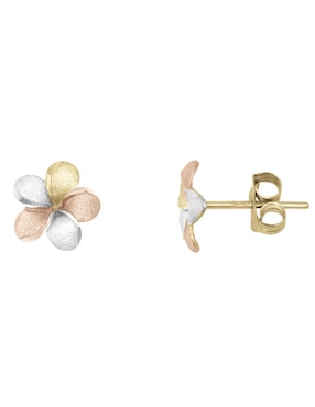 Broqueles de flor Cristal Joyas de oro florentino