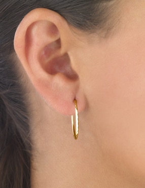 Arracadas Cristal Joyas de oro
