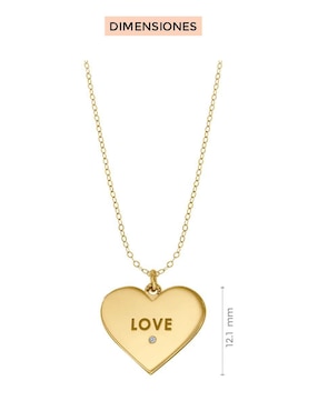 Colgante Y Dije de corazón Fianelli marli de oro 14 K