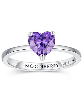 Anillo de corazón Moonberry P 925 de plata zirconia cúbica brillante