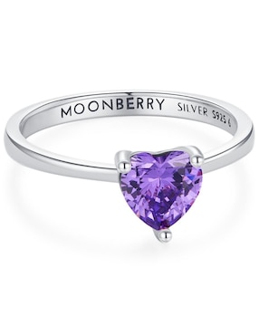 Anillo de corazón Moonberry P 925 de plata zirconia cúbica brillante