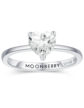 Anillo de corazón Moonberry P 925 de plata zirconia cúbica brillante
