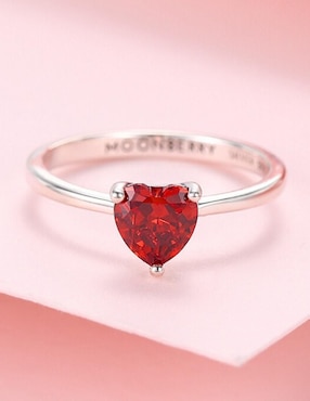 Anillo de corazón Moonberry P 925 de plata zirconia cúbica brillante