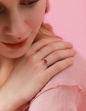 Anillo de corazón Moonberry P 925 de plata zirconia cúbica brillante
