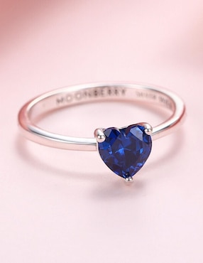 Anillo de corazón Moonberry P 925 de plata zirconia cúbica brillante