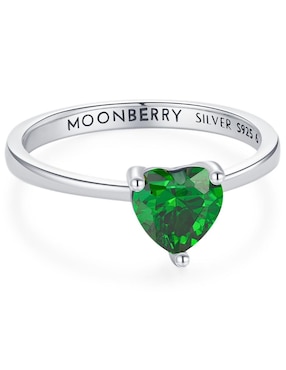 Anillo de corazón Moonberry P 925 de plata zirconia cúbica brillante