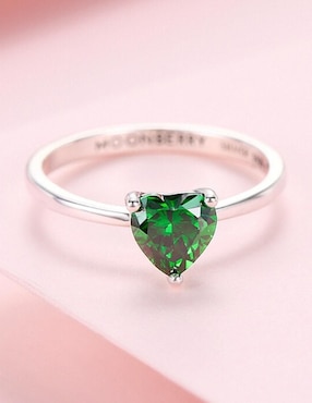 Anillo de corazón Moonberry P 925 de plata zirconia cúbica brillante