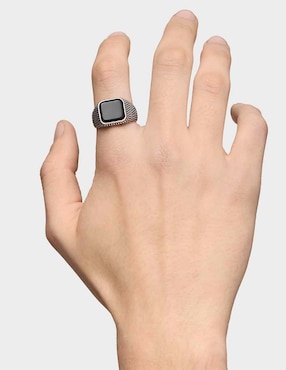Anillo Tous Man P 925 de plata ónix brillante