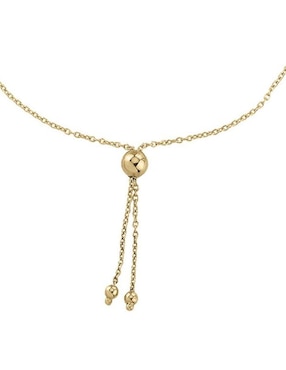 Pulsera Cristal Joyas de oro 14 K con acabado brillante
