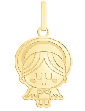 Dije de ángel Cristal Joyas distroller de oro amarillo 14 K