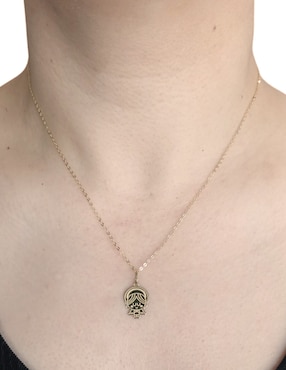 Dije de ángel Cristal Joyas distroller de oro amarillo 14 K