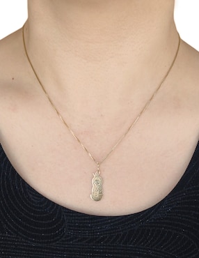 Medalla de virgen de guadalupe Cristal Joyas distroller de oro amarillo 14 K