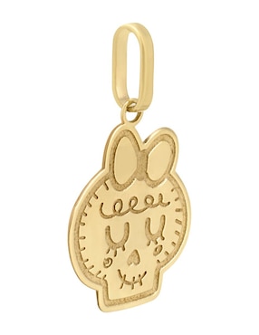 Dije de calavera Cristal Joyas distroller de oro amarillo 14 K