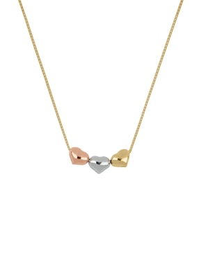 Gargantilla de corazón Dinasti de oro florentino 14 K