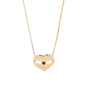 Gargantilla de corazón Dinasti de oro amarillo 14 K