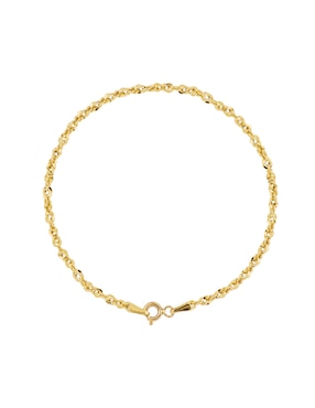 Pulsera Dinasti de oro amarillo 14 k con acabado pulido