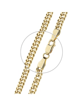 Pulsera Fonelli de oro amarillo 14 k con acabado pulido
