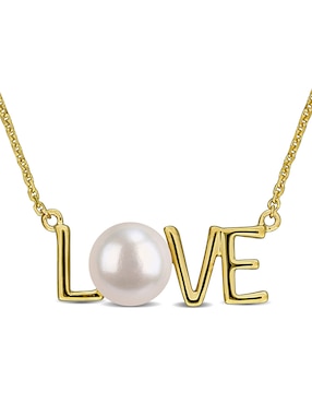 Collar Julianna B Love de oro amarillo 14 K