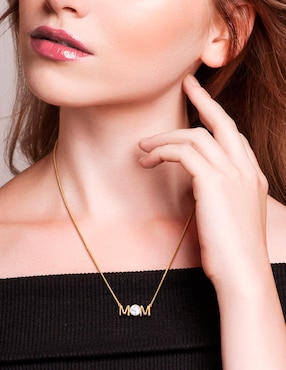 Collar Julianna B Mom de oro amarillo 14 K