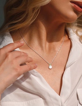 Collar Julianna B de oro blanco 14 K