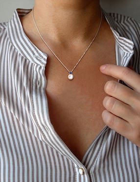 Collar Julianna B de oro blanco 14 K