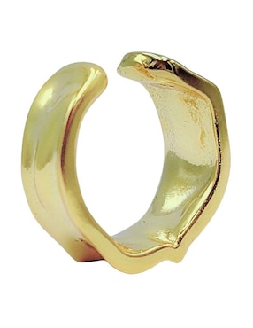 Aretes circulares Aretize de plata P 925 con acabado baño de oro