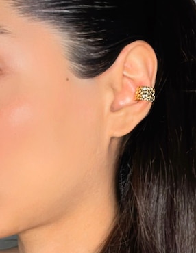 Aretes Aretize de plata P 925 con acabado baño de oro