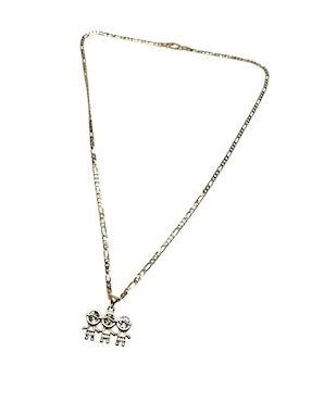 Collar con dije de niño Limerence By Claudia Herrera de oro laminado 14 K