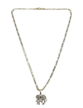 Collar con dije de niño Limerence By Claudia Herrera de oro laminado 14 K