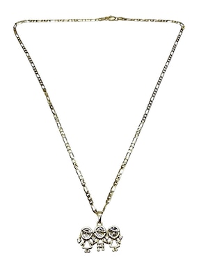 Collar con dije de niña Limerence By Claudia Herrera de oro laminado 14 K