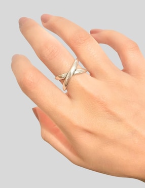 Anillo de cruz Aretize Brillo P 925 de plata
