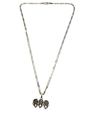 Collar con dije de niña Limerence By Claudia Herrera de oro laminado 14 K