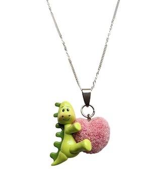 Collar con dije de corazón Limerence By Claudia Herrera de plata P 925