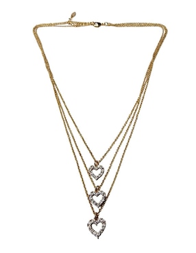 Collar de corazón Limerence By Claudia Herrera Amor de oro laminado 14 K