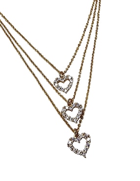 Collar de corazón Limerence By Claudia Herrera Amor de oro laminado 14 K